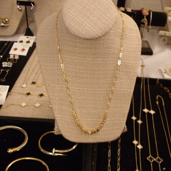 PINK LEMONADE JEWELRY Jewelry Chain Necklace Dipped In 8k Gold With